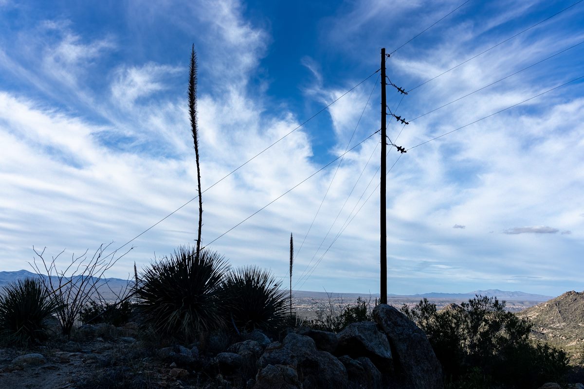 2020 January Lines in the sky on the Sutherland Trail