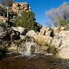 2020 January Small Waterfall in La Milagrosa Canyon below the Bellota Junction