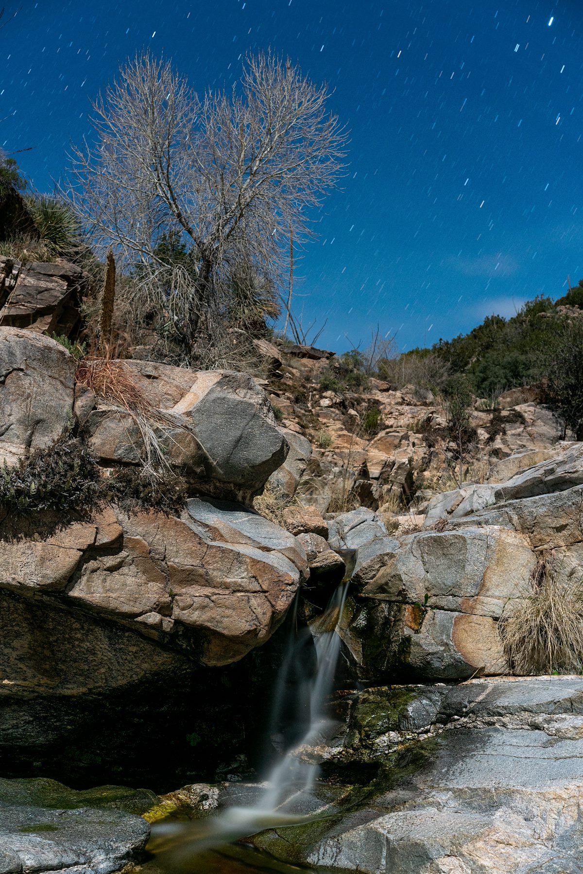 2020 January Waterfall and Stars