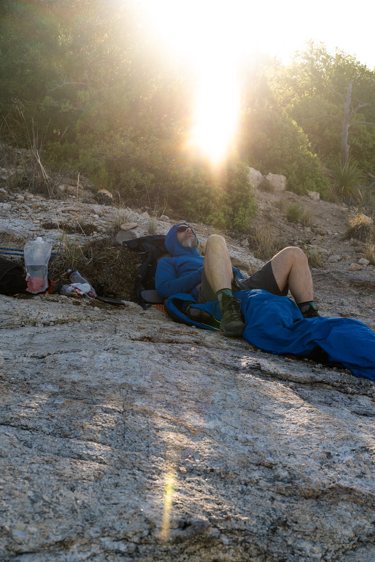 2020 June Camped on the Box Camp Trail Enjoying the last of the Shade