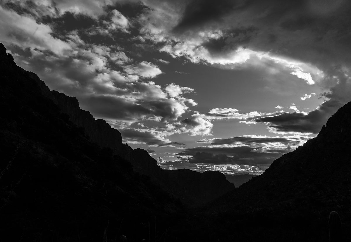 2020 March Looking down Pima Canyon