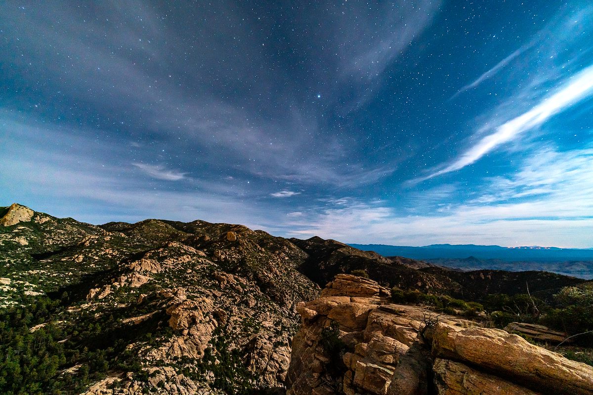 2020 March Looking Towards USGS Guthrie Mountain from Airmen Peak