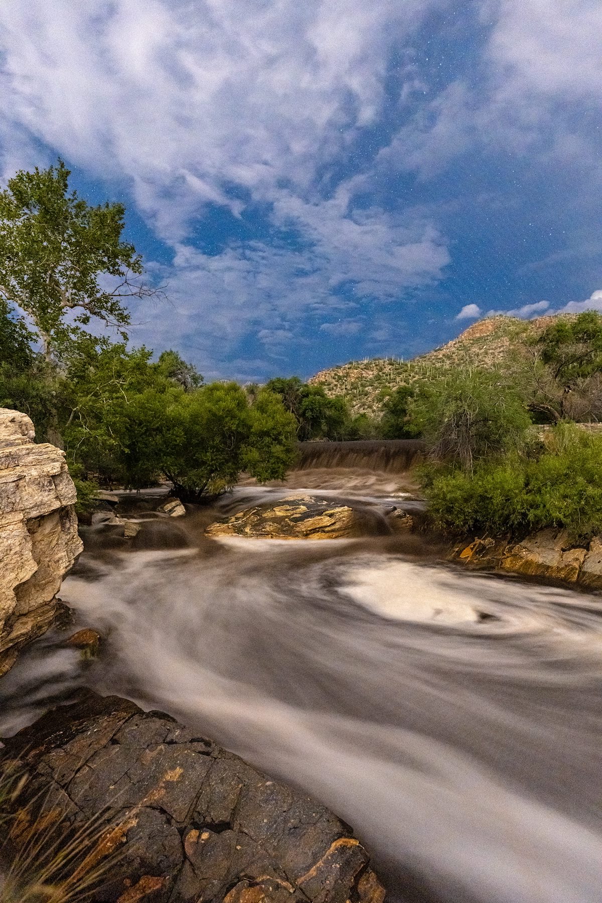 2021 July Flowing Water in Sabino Canyon