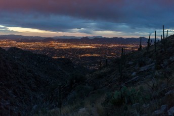 1603 Tucson City Lights from the Pontatoc Canyon Trail