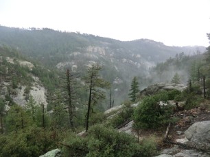 1207 Mist rising from Sabino Canyon